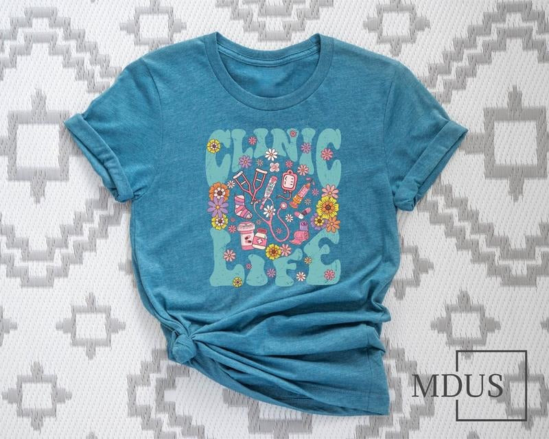 Clinic Life Shirt Medical Clinic Aide Shirt Health Clinic Aide Therapy Clinic Aide Clinic Team Shirt Clinic Aide Shirt T-Shirts