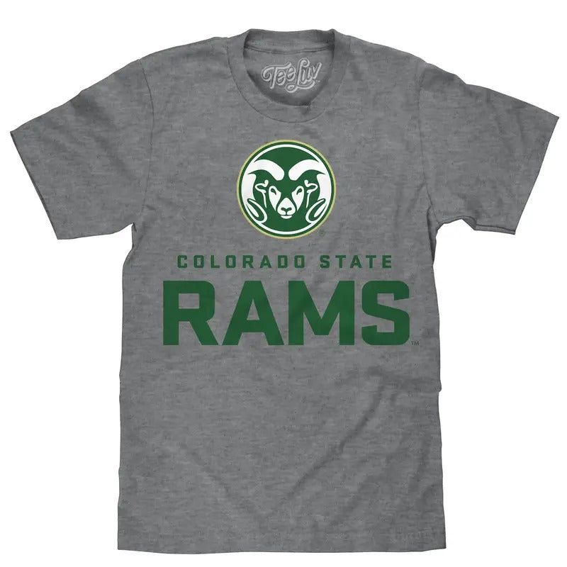 Colorado State University Rams Gray T-Shirts