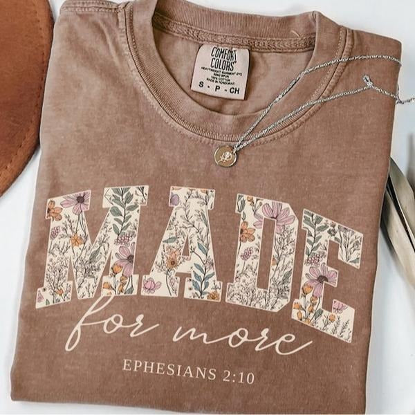 Comfort Color Bible Verse Cute Christian Shirt More Shirt Christian T-Shirts