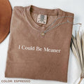 Comfort Color Could Be Meaner Soft Cotton Shirts Him Her T-Shirts