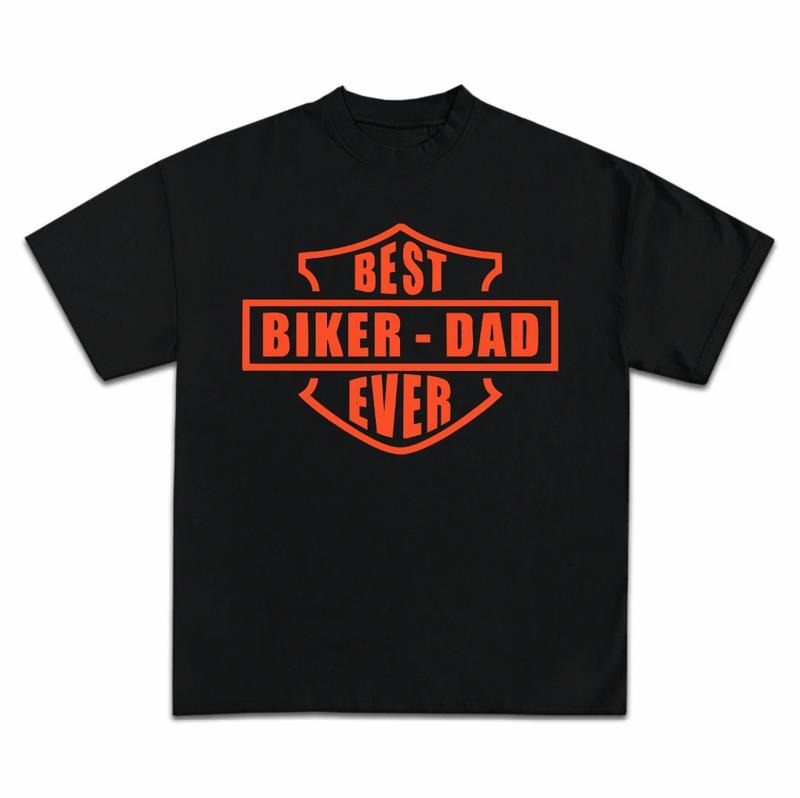 Comfort Colors Best Bike Dad Ever Vintage Shirt Dads Dad Biker Dad T-Shirts