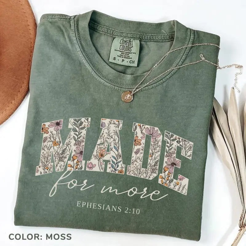 Comfort Colors Bible Verse Cute Christian Religious Jesus Lover Inspirational Motivational T-Shirts