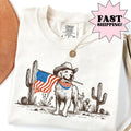 Comfort Colors Dog Shirt 4th July Shirt USA Western Shirt Fourth July Shirt American Flag Shirt T-Shirts