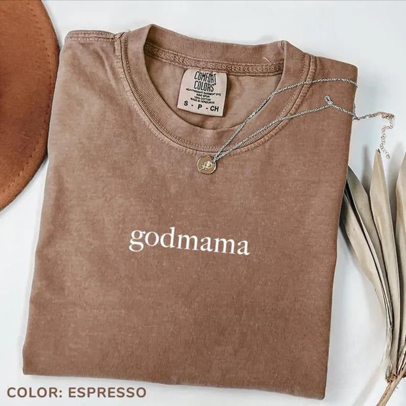 Comfort Colors Godmama Best Godmama Baptism Godmother Goddaughter Godmama Proposal Godmama T-Shirts