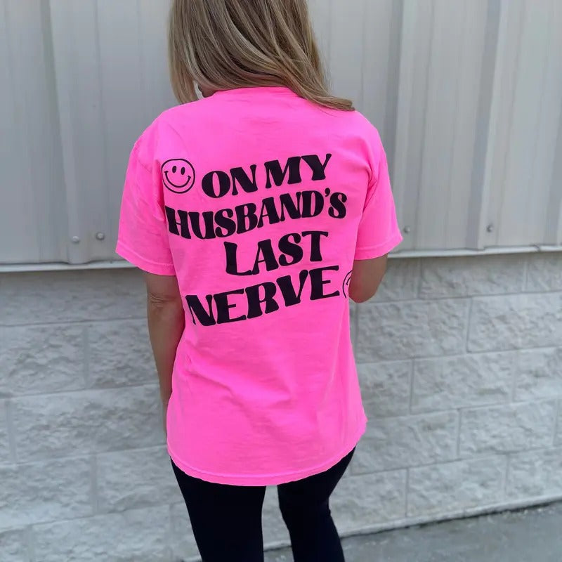Comfort Colors Husband'S Last Nerve T-Shirts