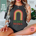 Comfort Colors Lucky Mama Rainbow Lucky Mama St. Patrick'S Day Mom Shirt St. Pattys Mama Rainbow T-Shirts