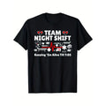 Comfortable Breathable Outdoor Quality Materials Night Nurse Life RN LPN CNA Healthcare Heartbeat Love Everything Goes Made USA T-Shirts