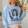 Completely Unhinged Funny Casual Street Fleece Fabric Tops Perfect T-Shirts