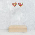 Confetti Heart Stud Earrings T-Shirts