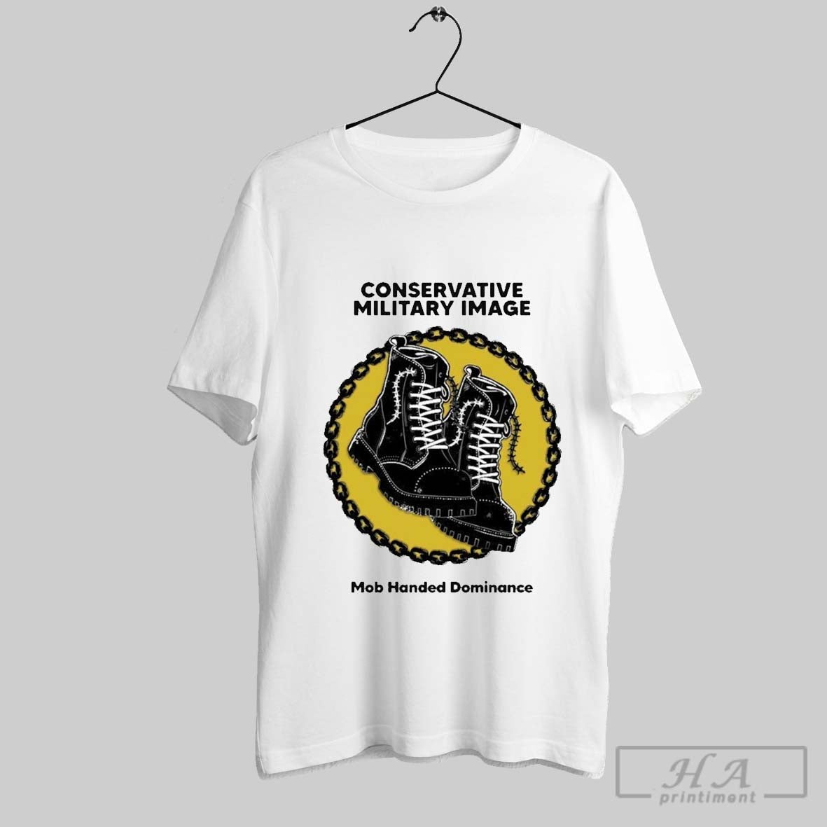 Conservative Military Image Mob Handed Dominance T Shirts