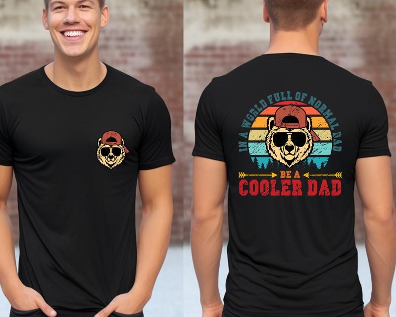 Cooler Dad Shirt Funny Dad Dad Giftfathers Day Giftgift Husbandcool Dad rock Roll Dad T-Shirts
