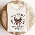 Coquette Bow Football Shirt Gameday Bow Shirts Football Lovers Coquette T-Shirts