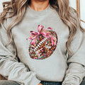 Coquette Football . Pink Bow Football Casual Softstyle T-Shirts