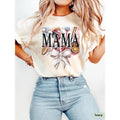 Coquette Mama Baseball Baseball Mom Shirt Baseball Baseball Lover Baseball Season Bow T-Shirts