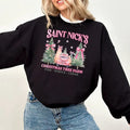 Coquette Pink Shirt Saint Nicks Tree Farm Pink Bow Shirt Santa T-Shirts