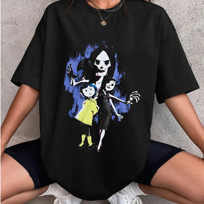 Coraline Beldam Real Mom Horror Coraline Movies Horror Character Shirt Halloween T-Shirts