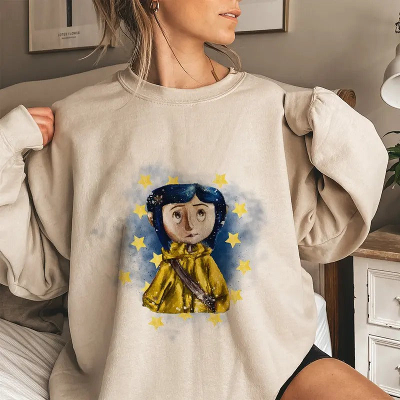 Coraline Sky Star Coraline Horror Movies Coraline Halloween Movies T-Shirts