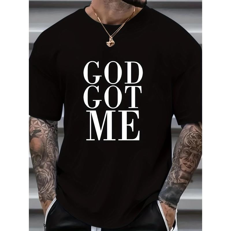 [Cotton ] 100% Cotton God Got Me Comfortable Durable Casual 1 Pc Short Sleeve Summer Made USA T-Shirts
