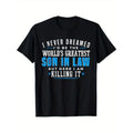 [Cotton ] 100% Cotton Son Law Dad Husband Grandpa S XXXL Black Made USA T-Shirts