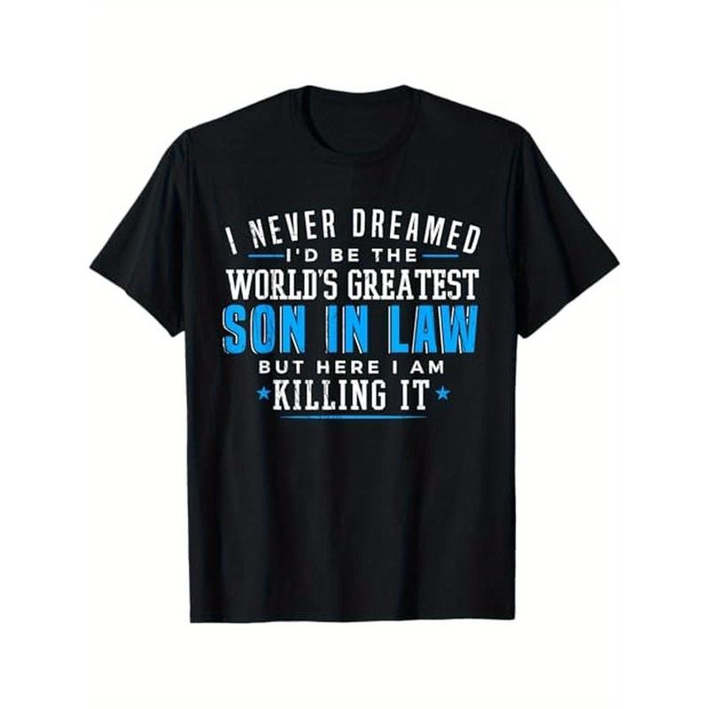 [Cotton ] 100% Cotton Son Law Dad Husband Grandpa S XXXL Black Made USA T-Shirts