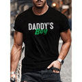 [Cotton Crew Neck ] 100% Cotton Daddy'S Crew Neck Comfortable Regular Fit Slight Stretch Casual Outings Running & Yoga Made USA T-Shirts