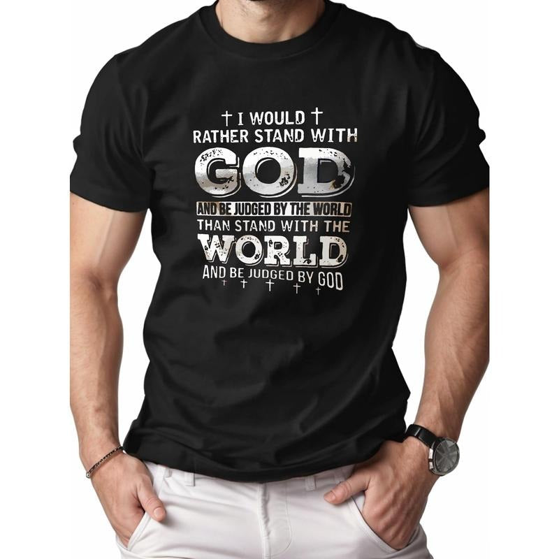 [Cotton Jesus Cross ] Pure Cotton Comfort Fit Jesus Cross Letters Made USA T-Shirts