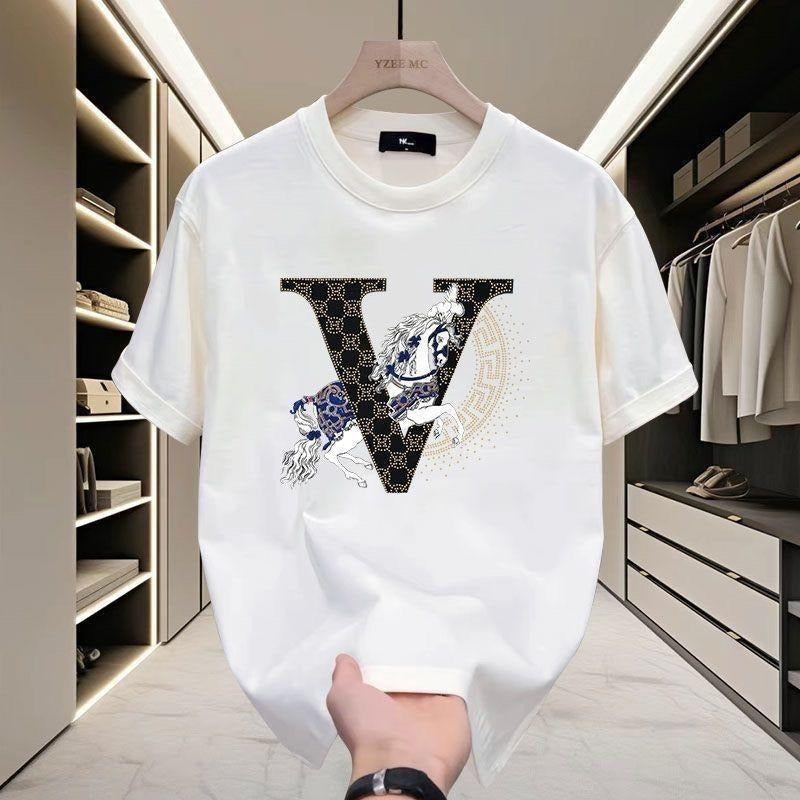 Cotton Short Sleeved Letter Summer Printing European Trend All Matching Brand Half Sleeve Topstyle{N002}2 T-Shirts