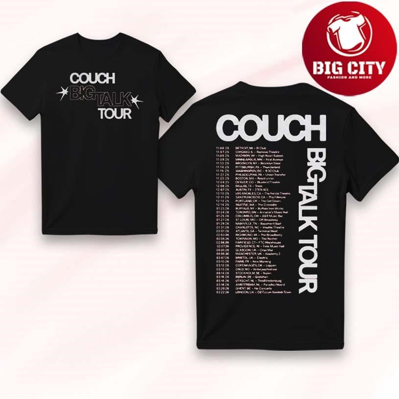 Couch Band Big Talk Tour 2026 Two Sided Shirt