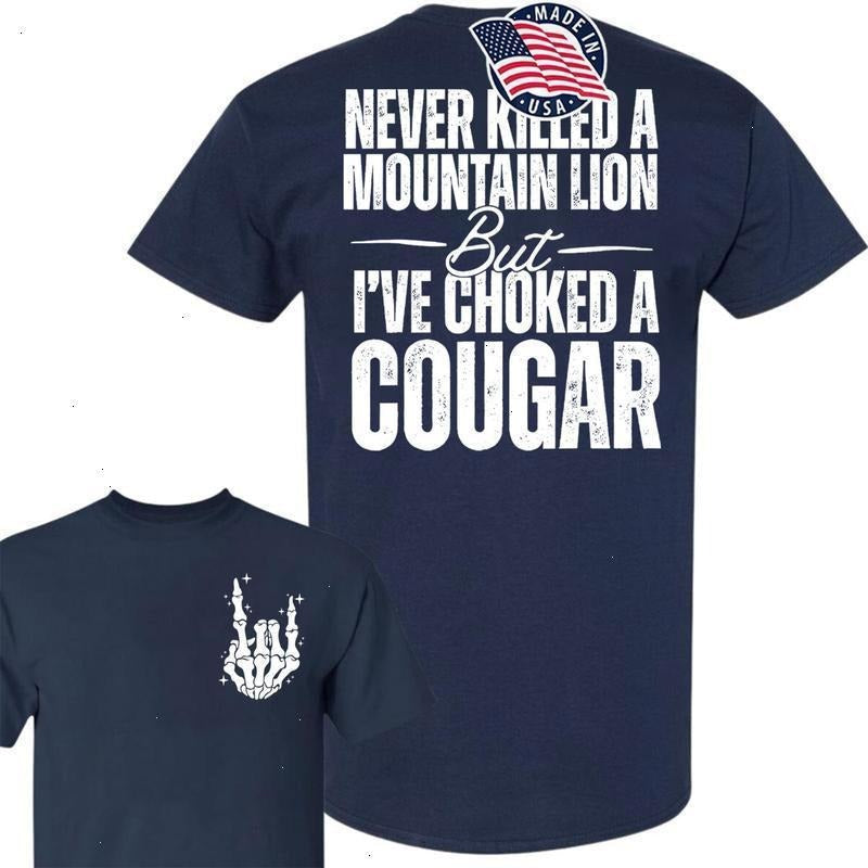 Cougar 2 Sided Shirt Gildan Soft Bigthree Black White Top Womenswear T-Shirts
