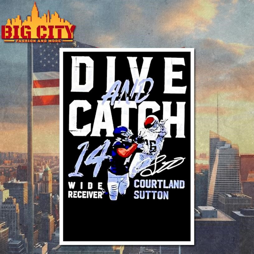 Courtland Sutton Dive And Catch Shirt