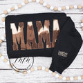 Cow Print Cow Print Mama Western Comfortable Casual Fit T-Shirts