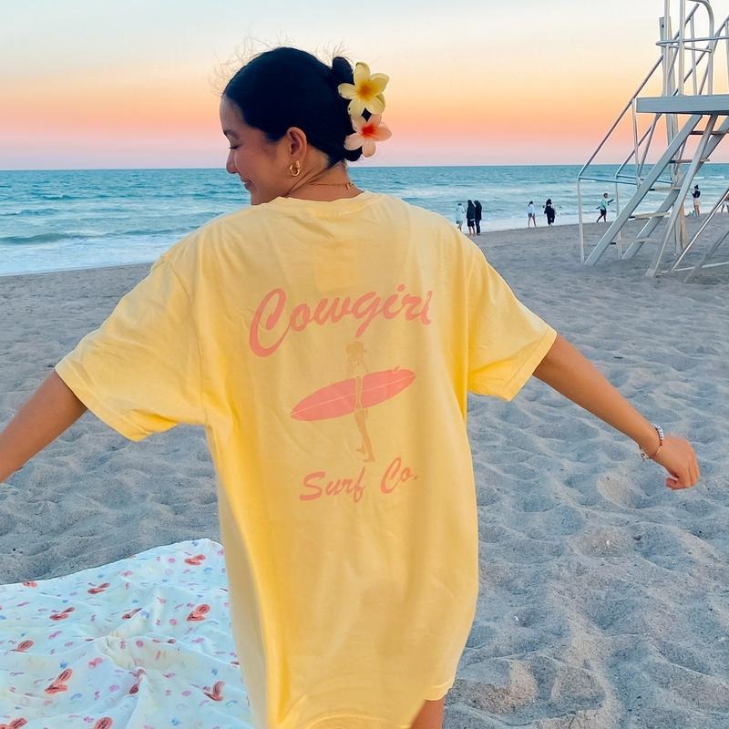Cowgirl Surf Co. Shirt Coastal Cowgirl Cowgirl Beach Days Beach Comfort Cotton T-Shirts
