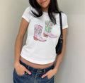 Cowgirl Western Cowgirl Boots Baby Yee Haw Y2k Baby Vintage Baby Baby Y2k T-Shirts