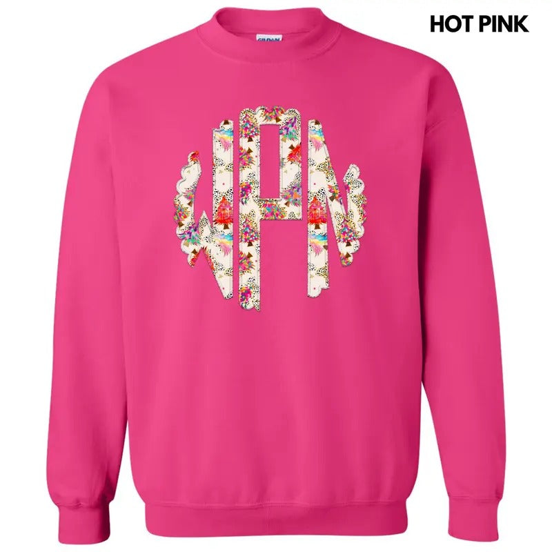 Crazy Colorful Monogram 'NLB' T-Shirts