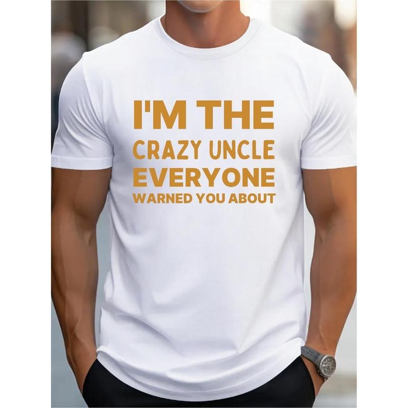 Crazy Uncle Warning G500 Pure Cotton Comfort Fit Made USA T-Shirts
