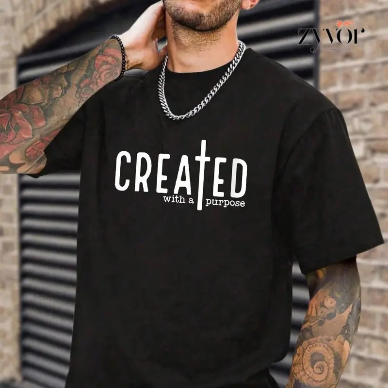 Created Purpose Casual Crew Neck Short Sleeve Tops Perfect T-Shirts