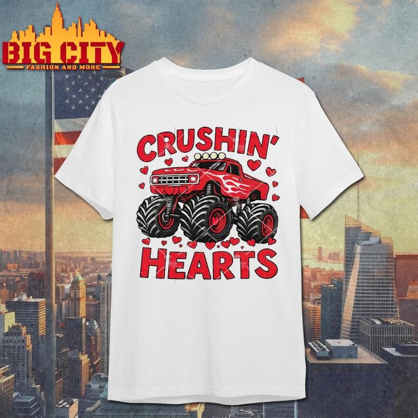 Crushin’ Hearts Boy Valentine’s Day Shirt
