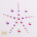 Crystal AB Unfoiled Rhinestone Scoops T-Shirts