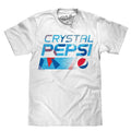 Crystal Pepsi Throwback Logo White 90s T-Shirts