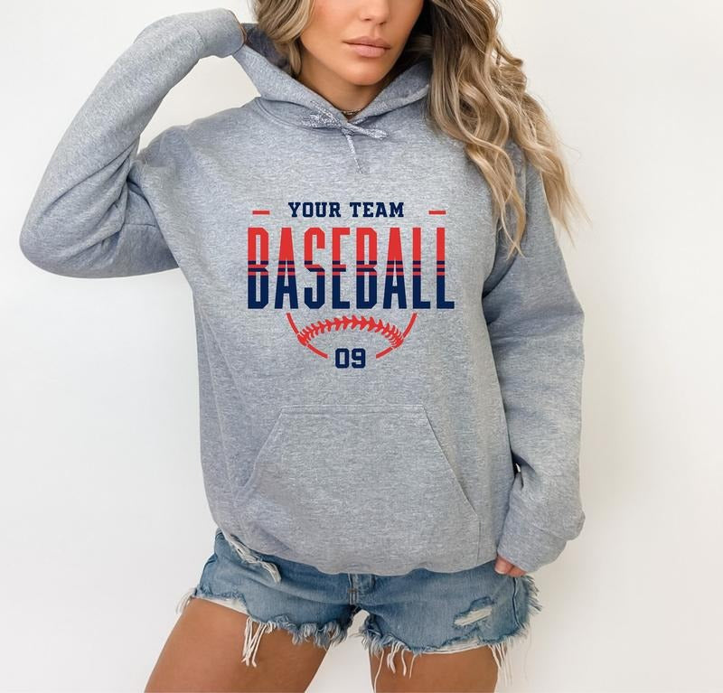 Custom Baseball Personalized Baseball Baseball Team Name Baseball Game Day T-Shirts