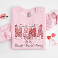 Custom Coquette Mama One Loved Mama Personalized Mom Coquette Bow Shirt T-Shirts