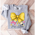 Custom Coquette Teacher Name Shirt Coquette Pencil Bow Shirt Back School Elementary Teacher Appreciation T-Shirts
