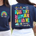 Custom Daycare Teacher Shirt Dear Tiny Humans Behind Me Daycare Provider Shirt Babysitter Preschool Teacher Shirt T-Shirts