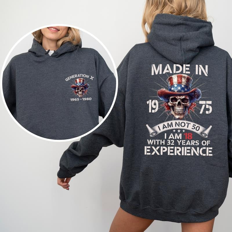 Custom Generation X Persionalized Custom Birth Year Funny Gen X T-Shirts