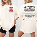 Custom Generation X Year Latest Version Shirt Custom Year Birth Shirt Generation X 100% Cotton Top T-Shirts