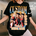 Custom Graduation Bootleg Shirt Class 2025 Shirt Personalized Face College Shirt Senior 2025 Graduate Family T-Shirts
