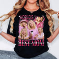 Custom World'S Best Mom Shirt Happy Shirt Best Mom Ever Shirt Personalize Bootleg Custom Photo T-Shirts