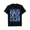 Customizable 'I'M Mike' Funny Soft Cotton Casual Outings & Date Nights Made USA T-Shirts