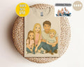 Customized Ghibli Art Ghibli Inspired Art Your Photo Personalized Anime Lovers Cartoon Family Drawing T-Shirts