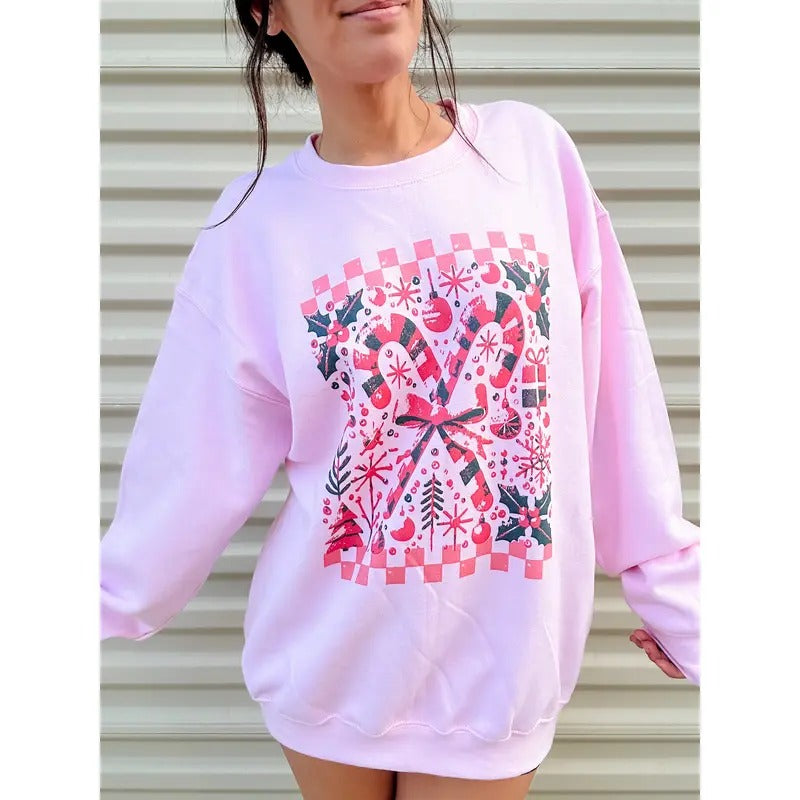 Cute Candy Canes Top T-Shirts